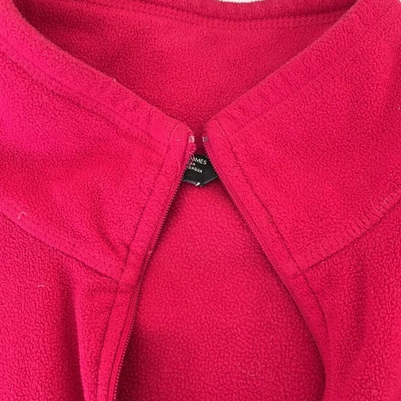 The North Face Red Fleece Pullover M - Picture 3 of 5